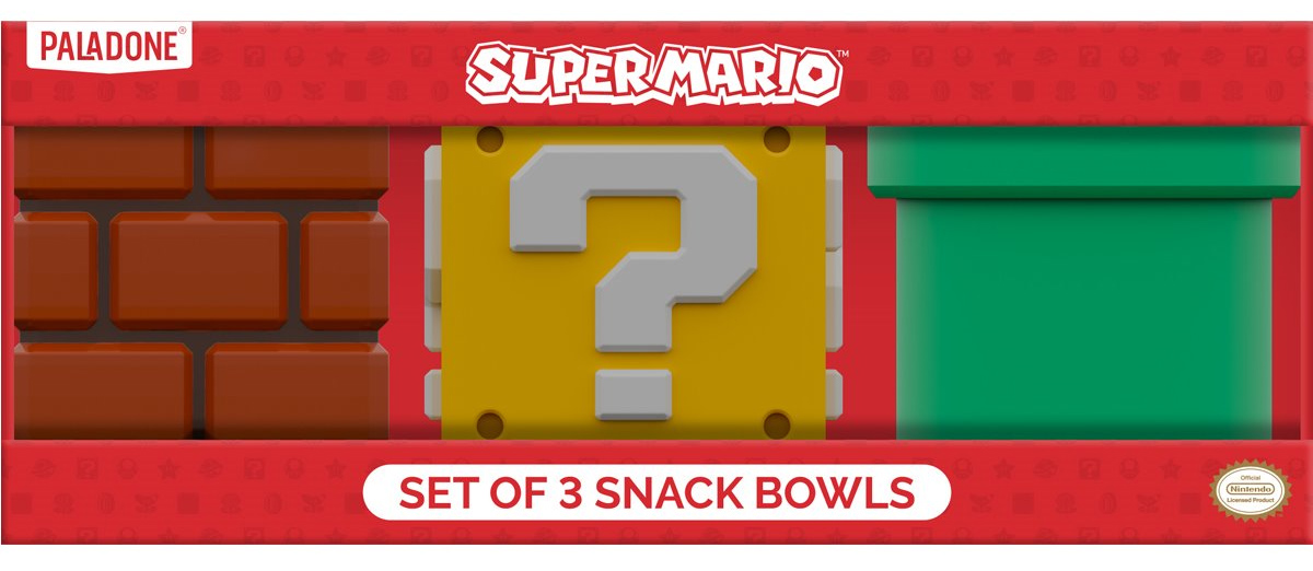 Tigelas de Salgadinhos Super Mario Bros.