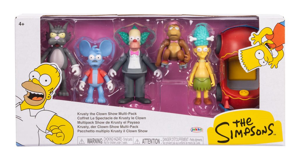 Mini-Figuras Os Simpsons com o Elenco do “Show do Krusty, o Palhaço” (Jakks Pacific)