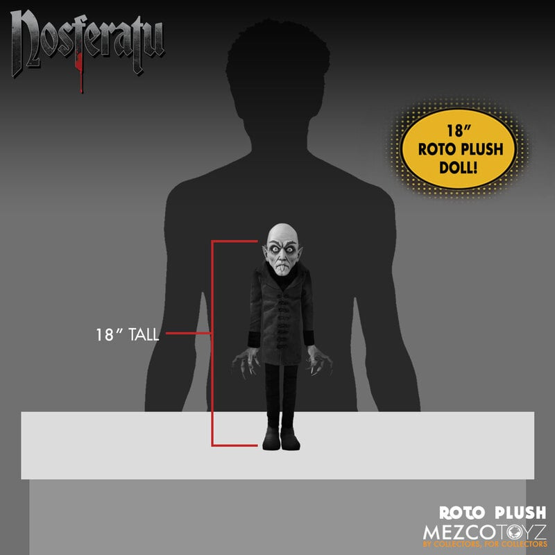 Boneco de Pelúcia Nosferatu (1922) Mezco MDS Roto Plush