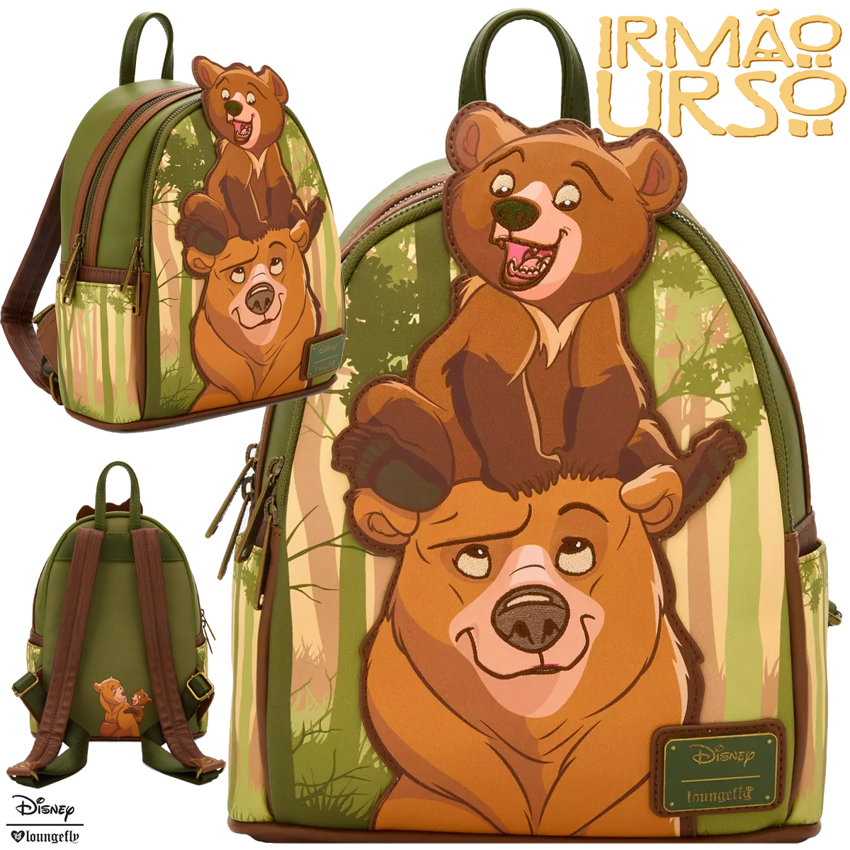Mini-Mochila Disney do Filme Irmão Urso (Brother Bear)