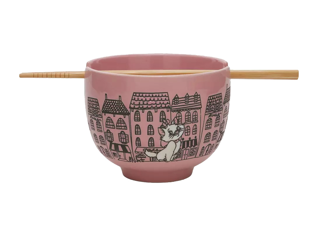 Tigela Ramen Aristogatas com a Gatinha Marie em Paris