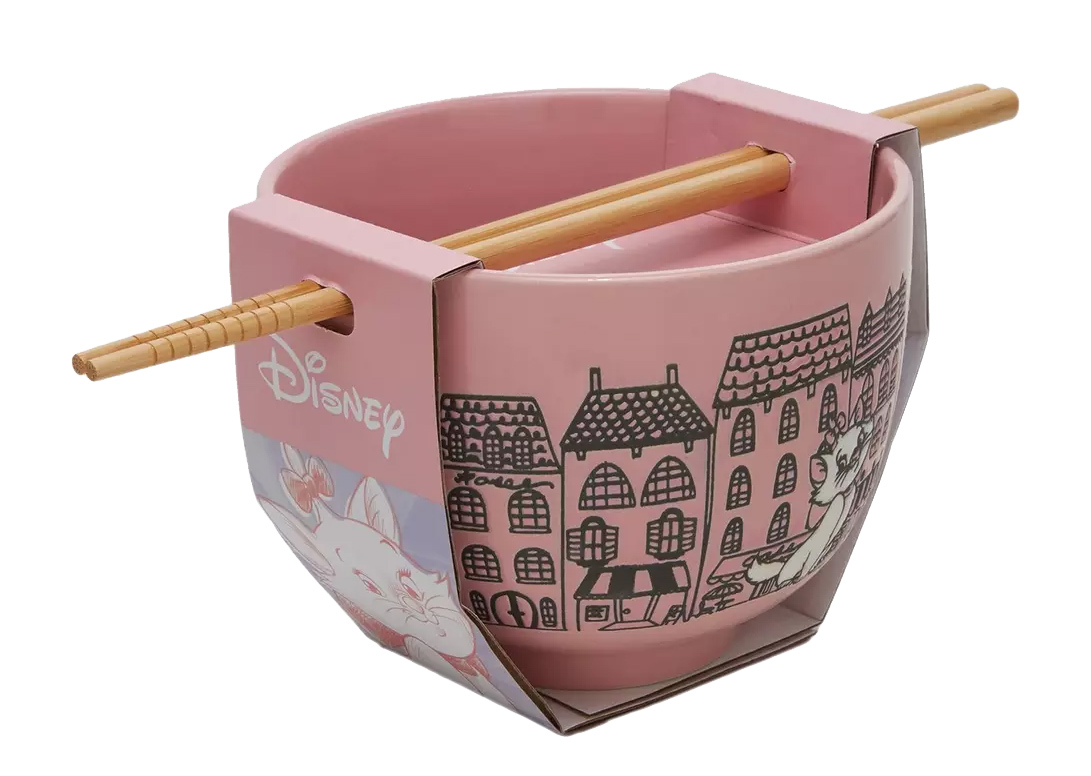 Tigela Ramen Aristogatas com a Gatinha Marie em Paris