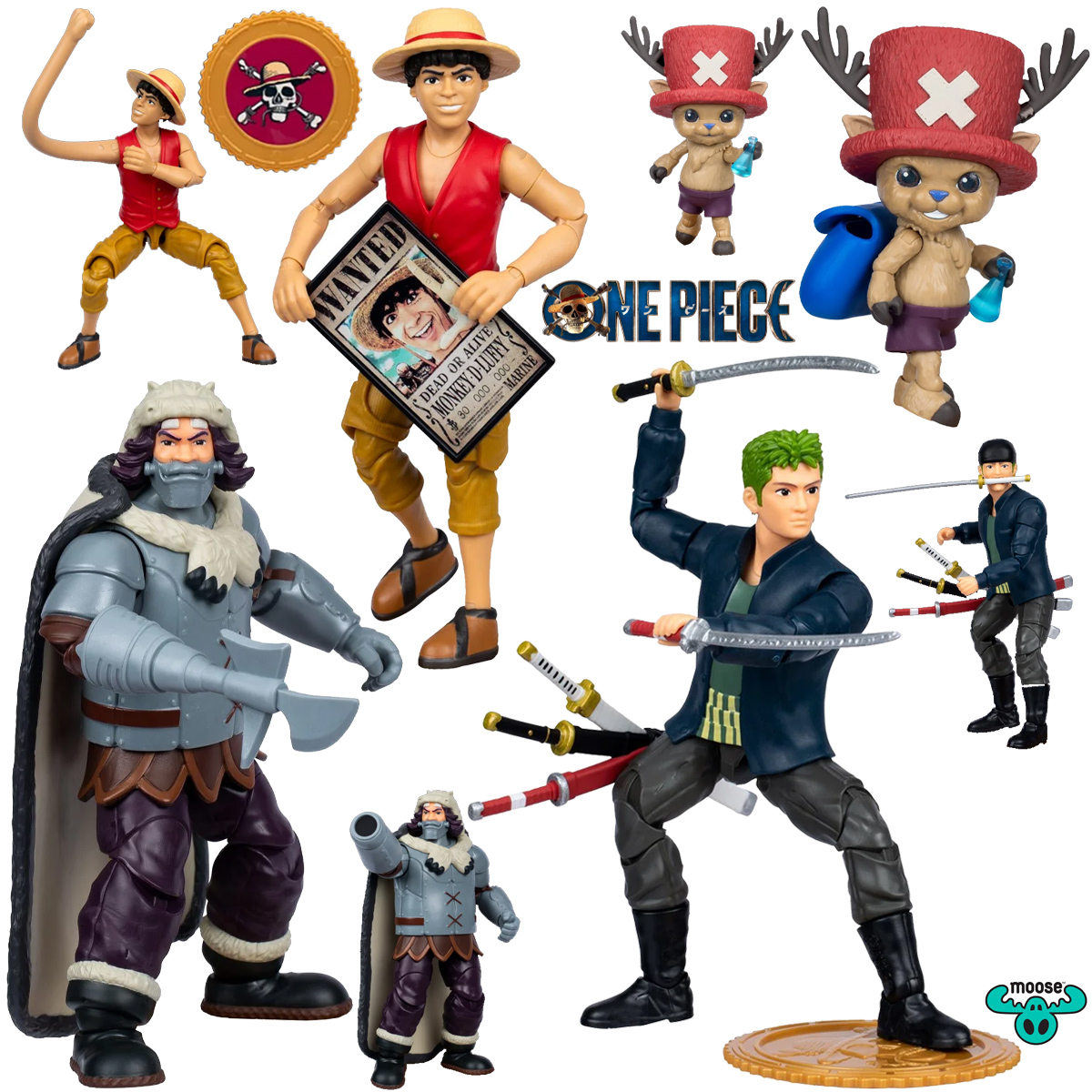 Action Figures One Piece Live-Action “Adventure Series” (Moose Toys)