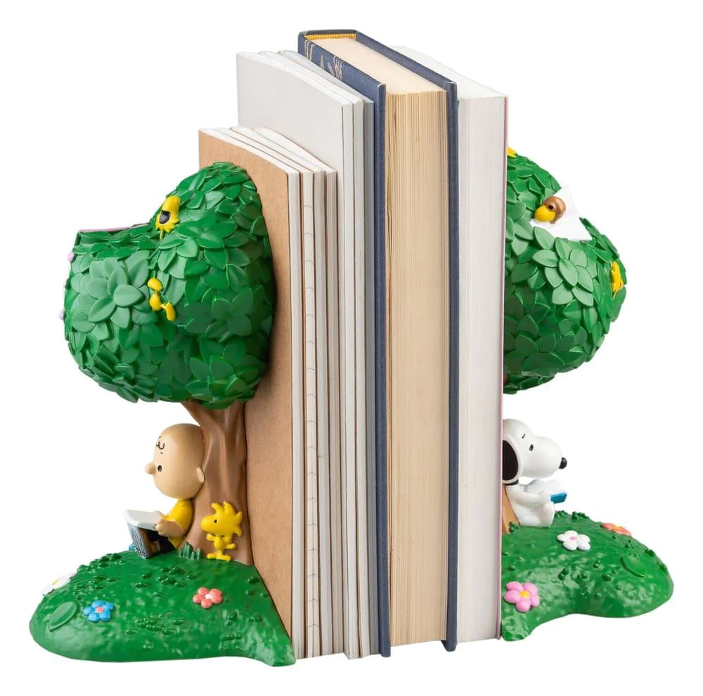 Bookends Peanuts com Charlie Brown e Snoopy