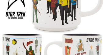 Caneca Star Trek com Alienígenas, Vilões e a Tripulação da U.S.S. Enterprise