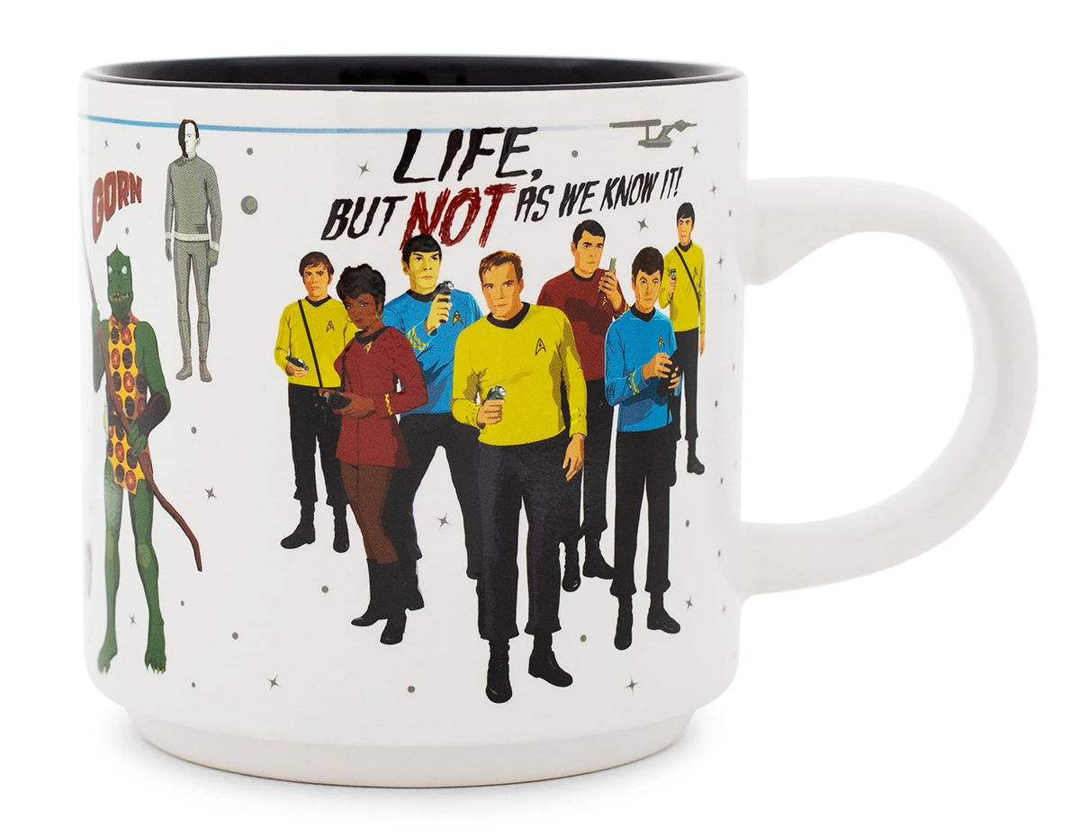 Caneca Star Trek com Alienígenas, Vilões e Tripulação da U.S.S. Enterprise