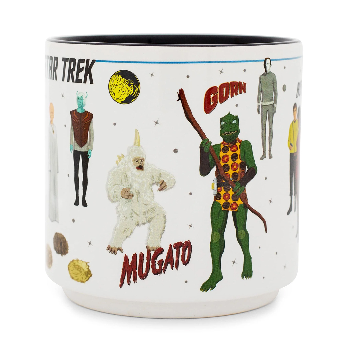 Caneca Star Trek com Alienígenas, Vilões e Tripulação da U.S.S. Enterprise