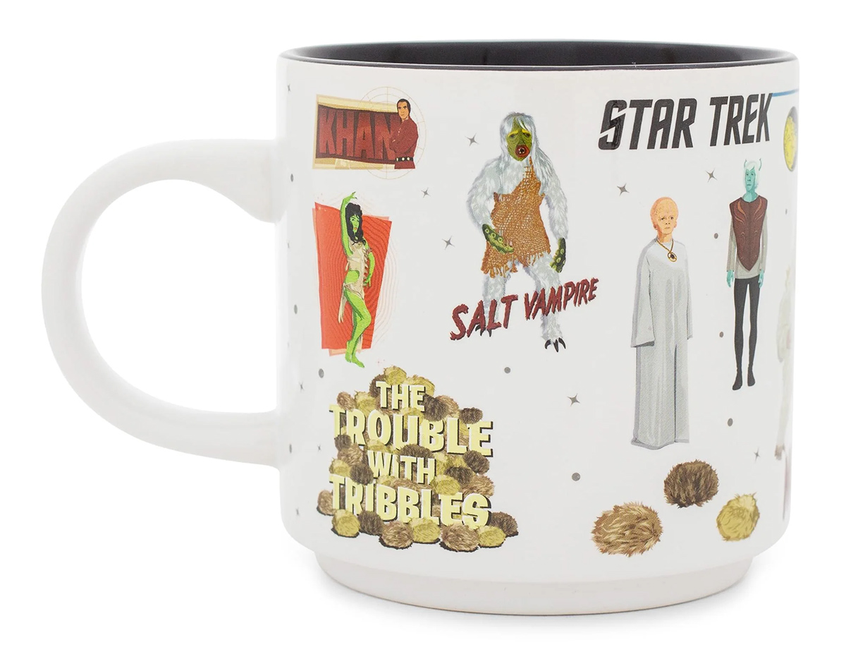 Caneca Star Trek com Alienígenas, Vilões e Tripulação da U.S.S. Enterprise