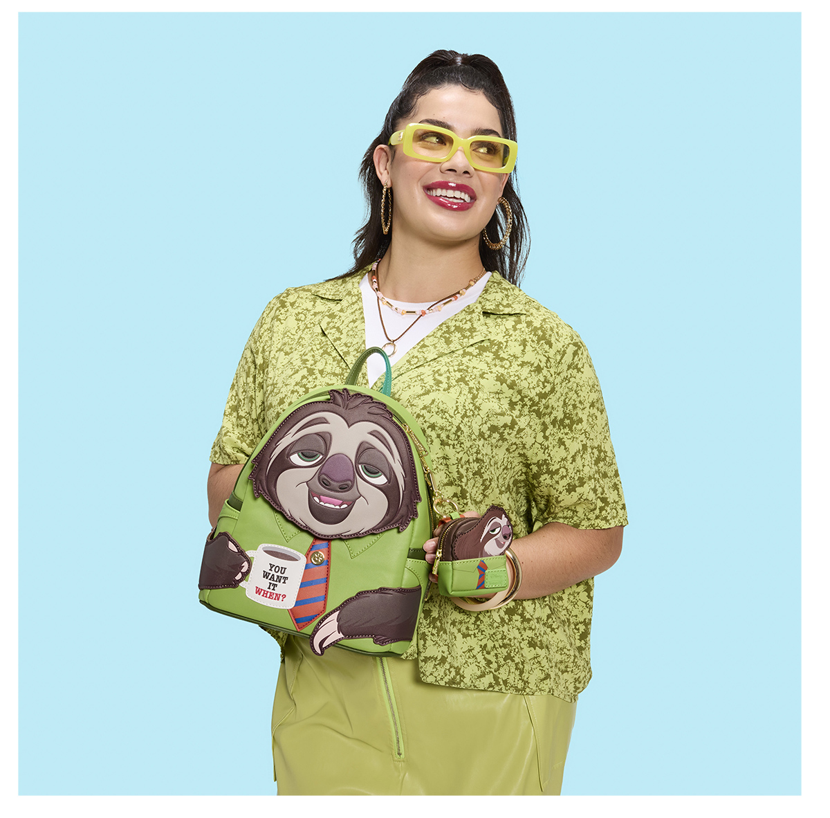 Mini-Mochila Bicho Preguiça Flash de Zootopia (Disney)