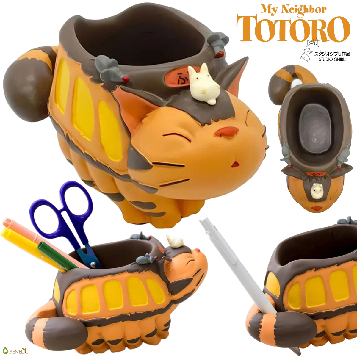 Porta-Lápis Gatônibus (Catbus) Meu Amigo Totoro de Hayao Miyazaki