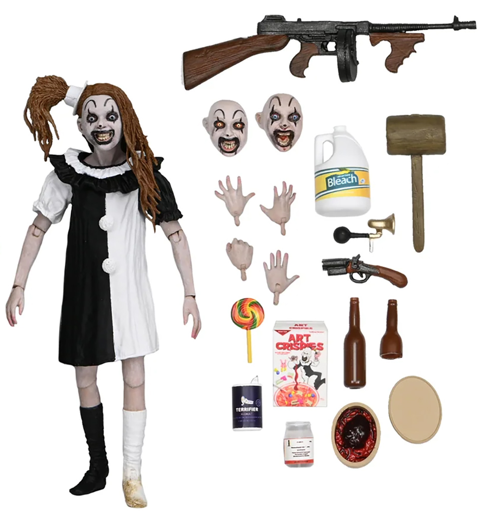 Action Figures Ultimate Art, o Palhaço, e a Pequena Garota Pálida (Neca)