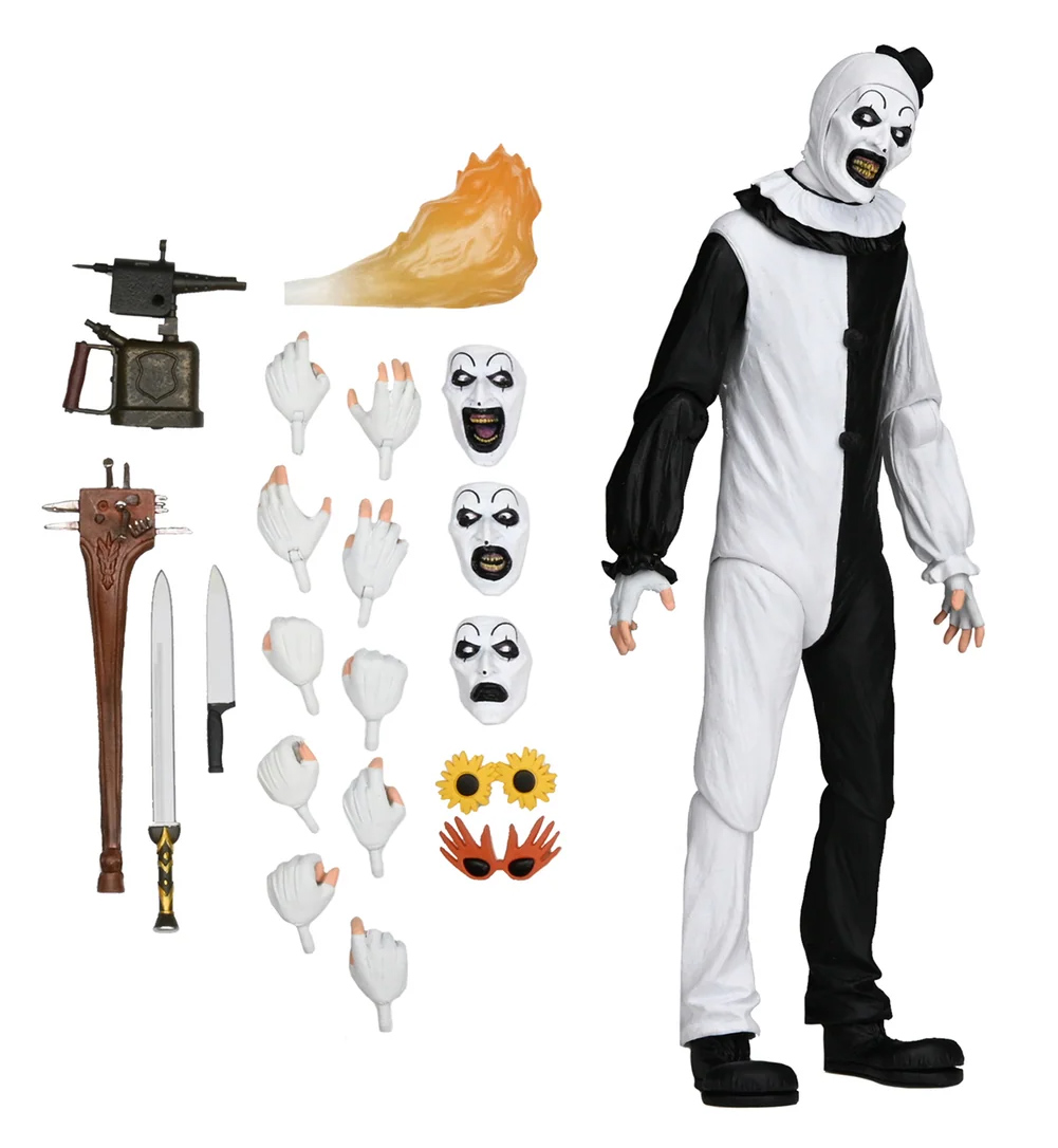 Action Figures Ultimate Art, o Palhaço, e a Pequena Garota Pálida (Neca)