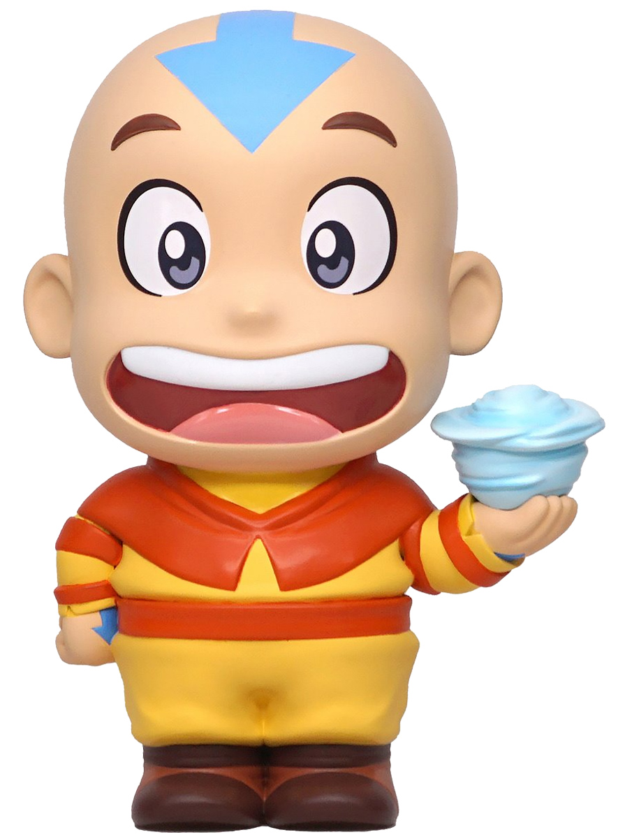 Cofres Avatar: A Lenda de Aang PVC Figural Bank com o Nômade do Ar e o Bisão Voador