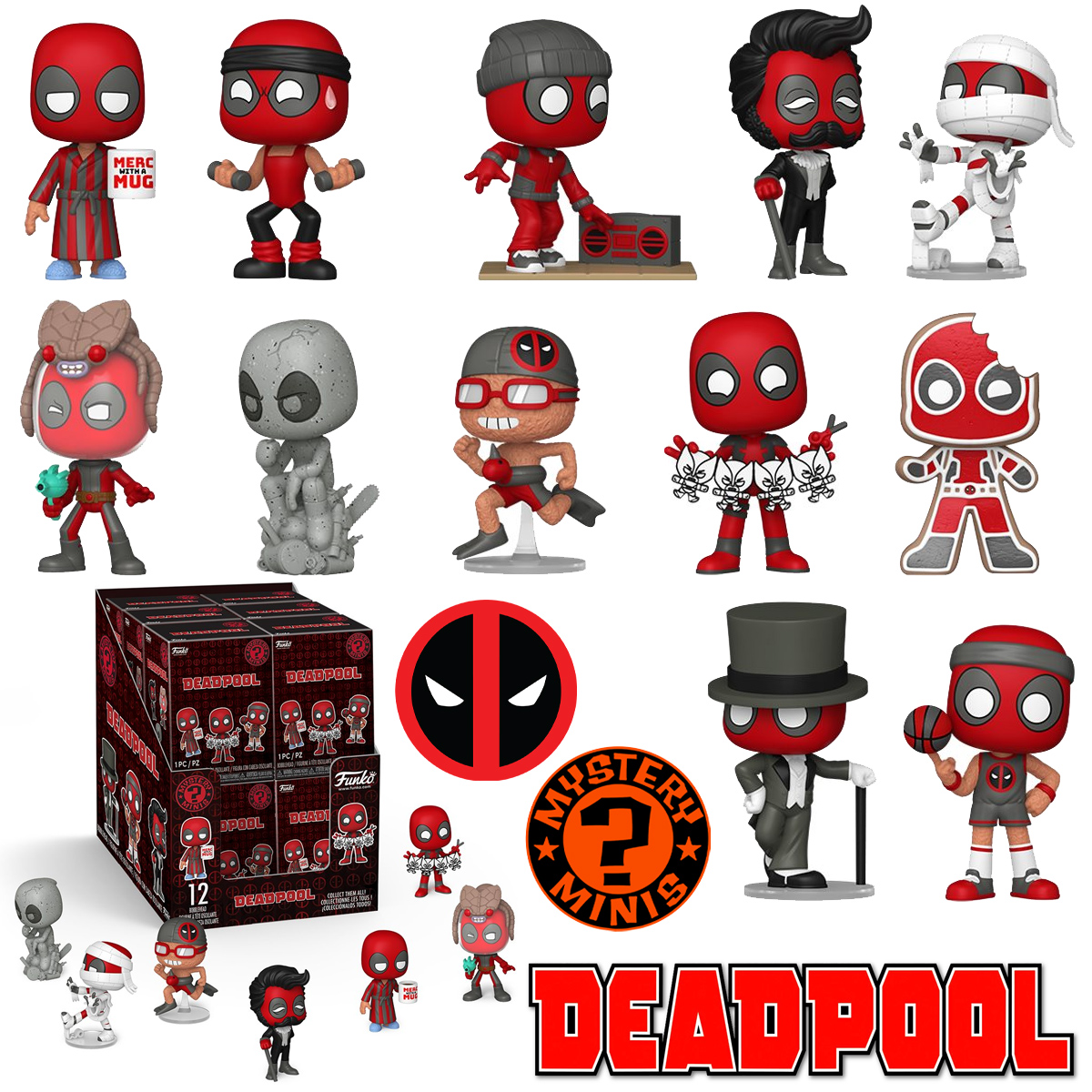 Mini-Figuras Deadpool Mystery Minis (Blind-Box)