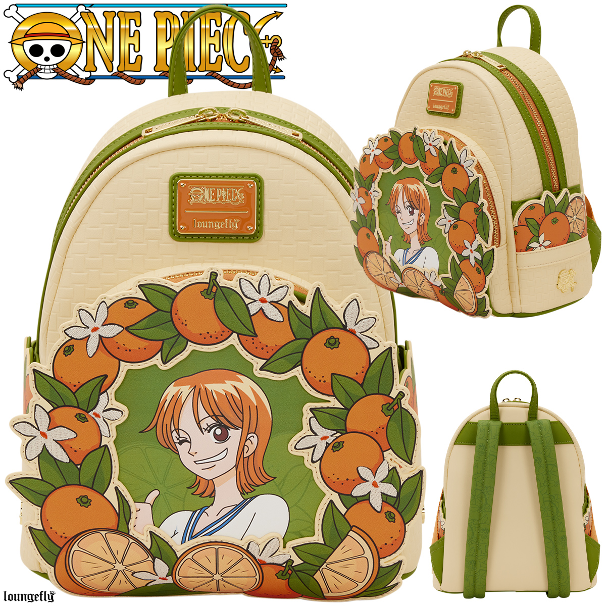 Mini-Mochila One Piece: Nami e Tangerinas