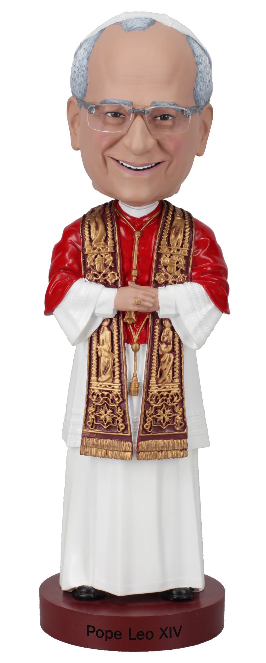 Boneco Bobble Head de Sua Santidade o Papa Leão XIV (Páscoa 2026)