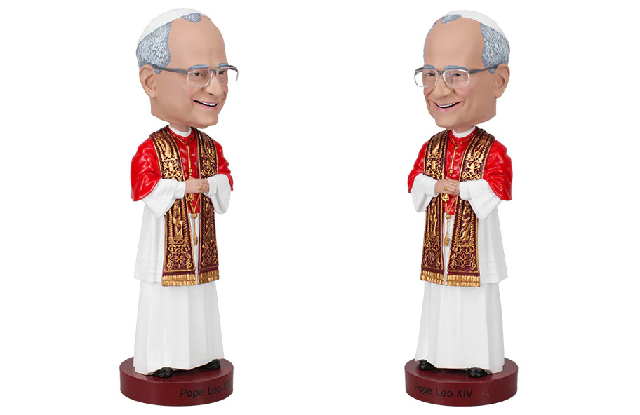 Boneco Bobble Head de Sua Santidade o Papa Leão XIV (Páscoa 2026)