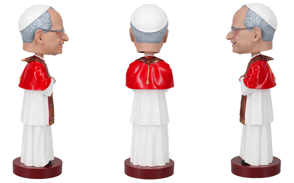 Boneco Bobble Head de Sua Santidade o Papa Leão XIV (Páscoa 2026)