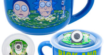 Caneca de Sopa Interdimensional com Rick and Morty