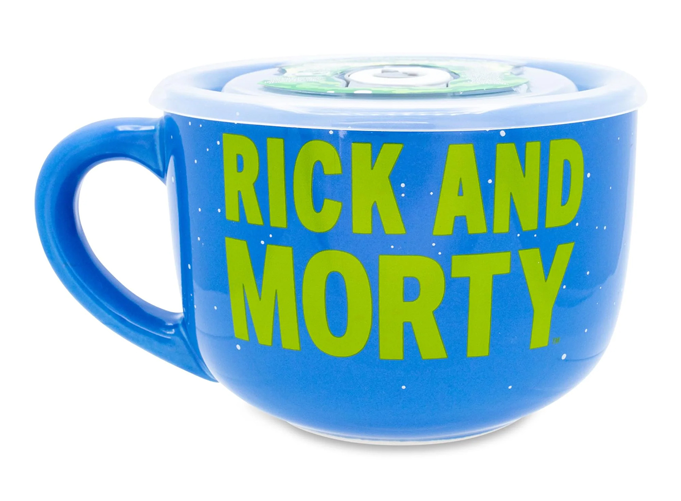 Caneca de Sopa Interdimensional com Rick and Morty
