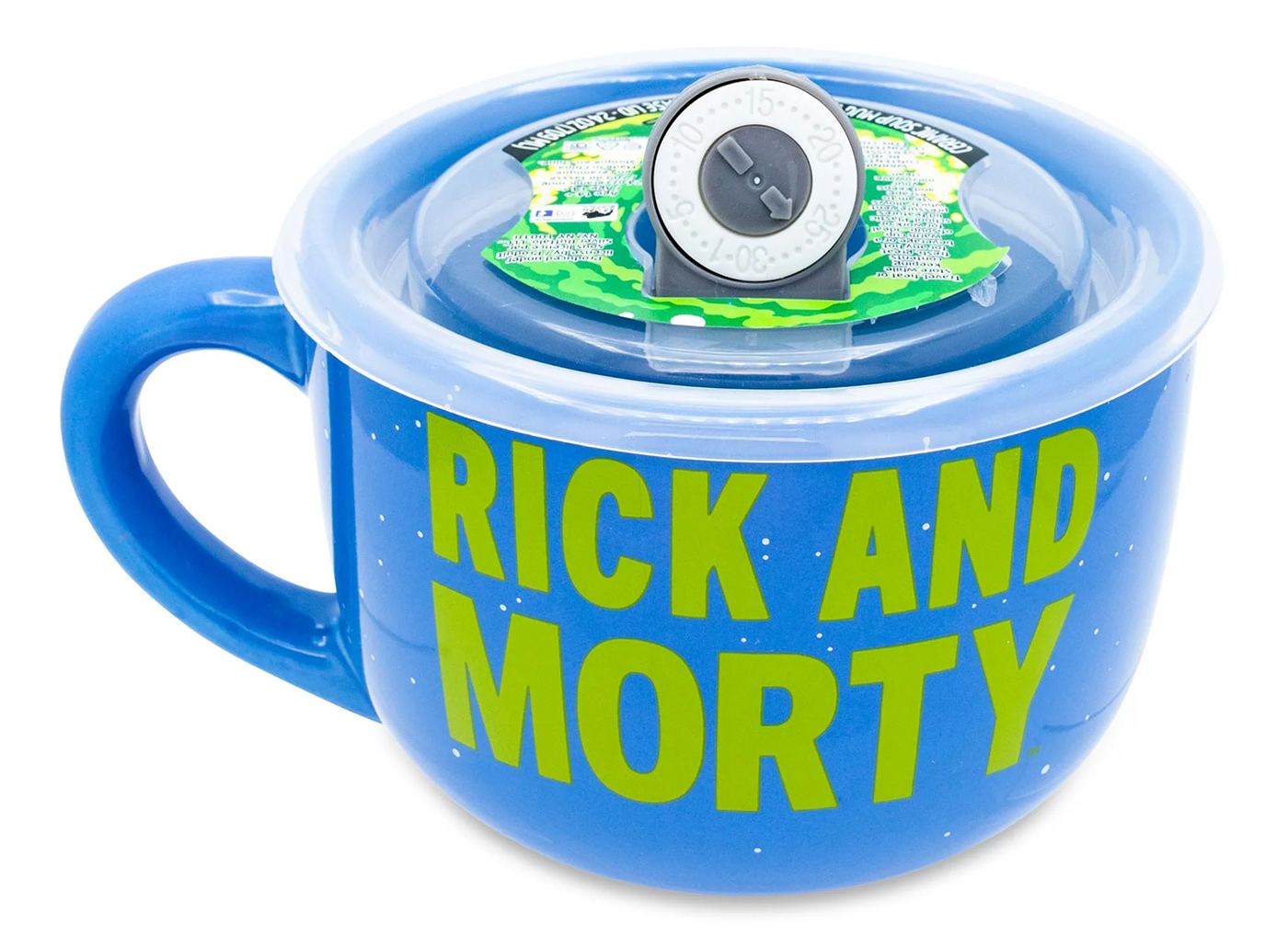 Caneca de Sopa Interdimensional com Rick and Morty
