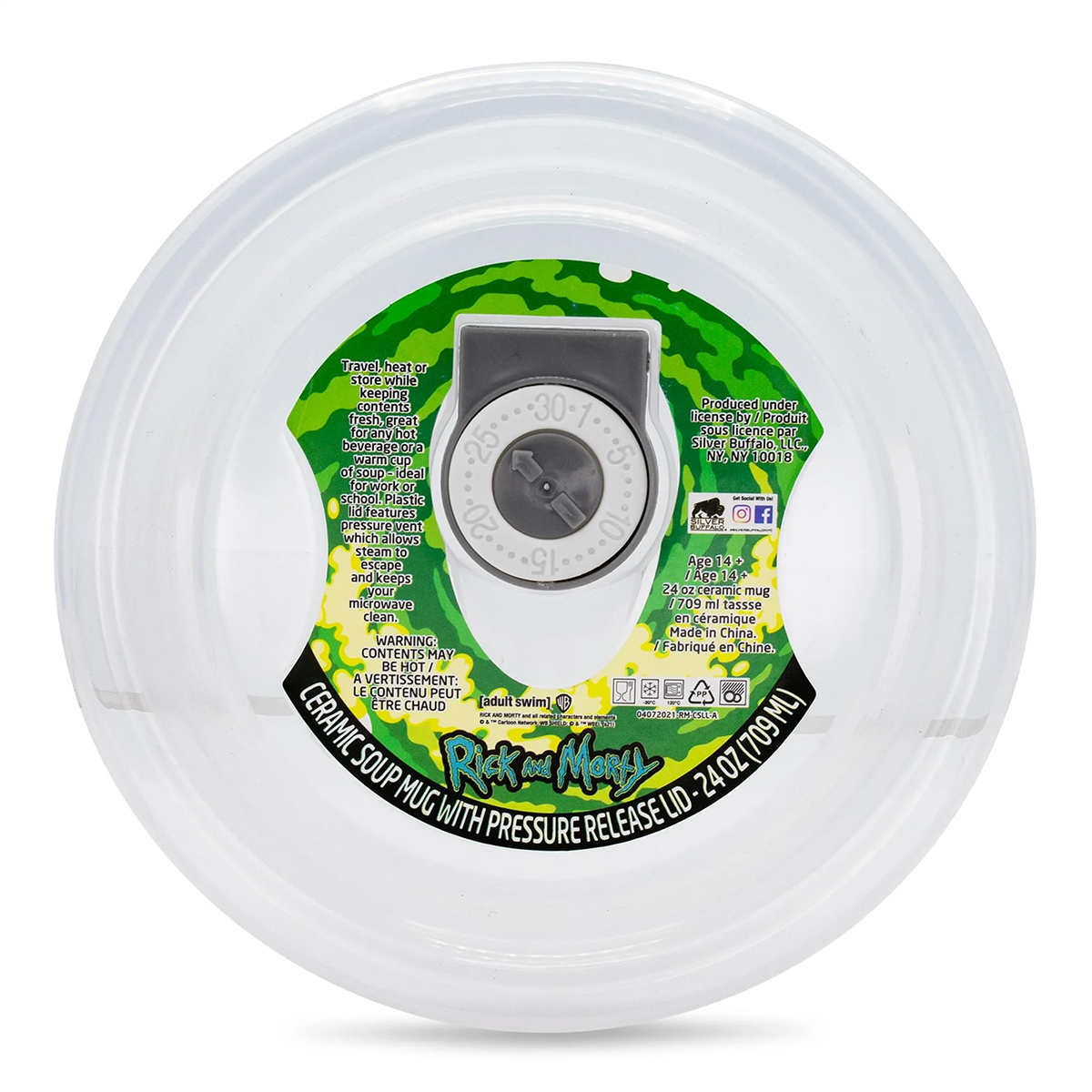 Caneca de Sopa Interdimensional com Rick and Morty