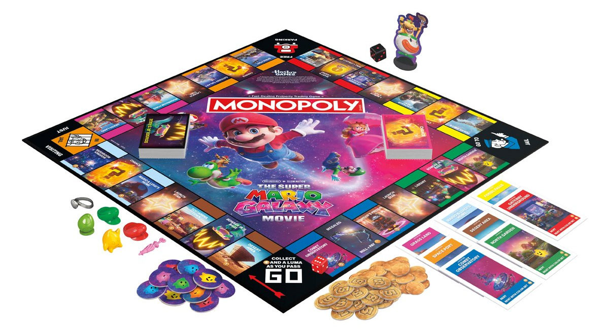 Jogo Monopoly Super Mario Galaxy: O Filme
