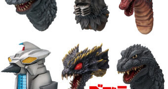 Mini-Bustos com Imãs Godzilla Monster Head Magnets (The Biography of The Most Terrifying Monster King)