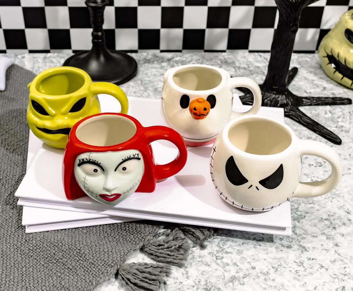 Mini-Canecas 3D O Estranho Mundo de Jack (The Nightmare Before Christmas)