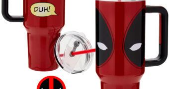 Caneca de Viagem Térmica Deadpool (Aço Inoxidável)