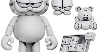 Action Figure Garfield das Tirinhas em Preto e Branco de Jim Davis