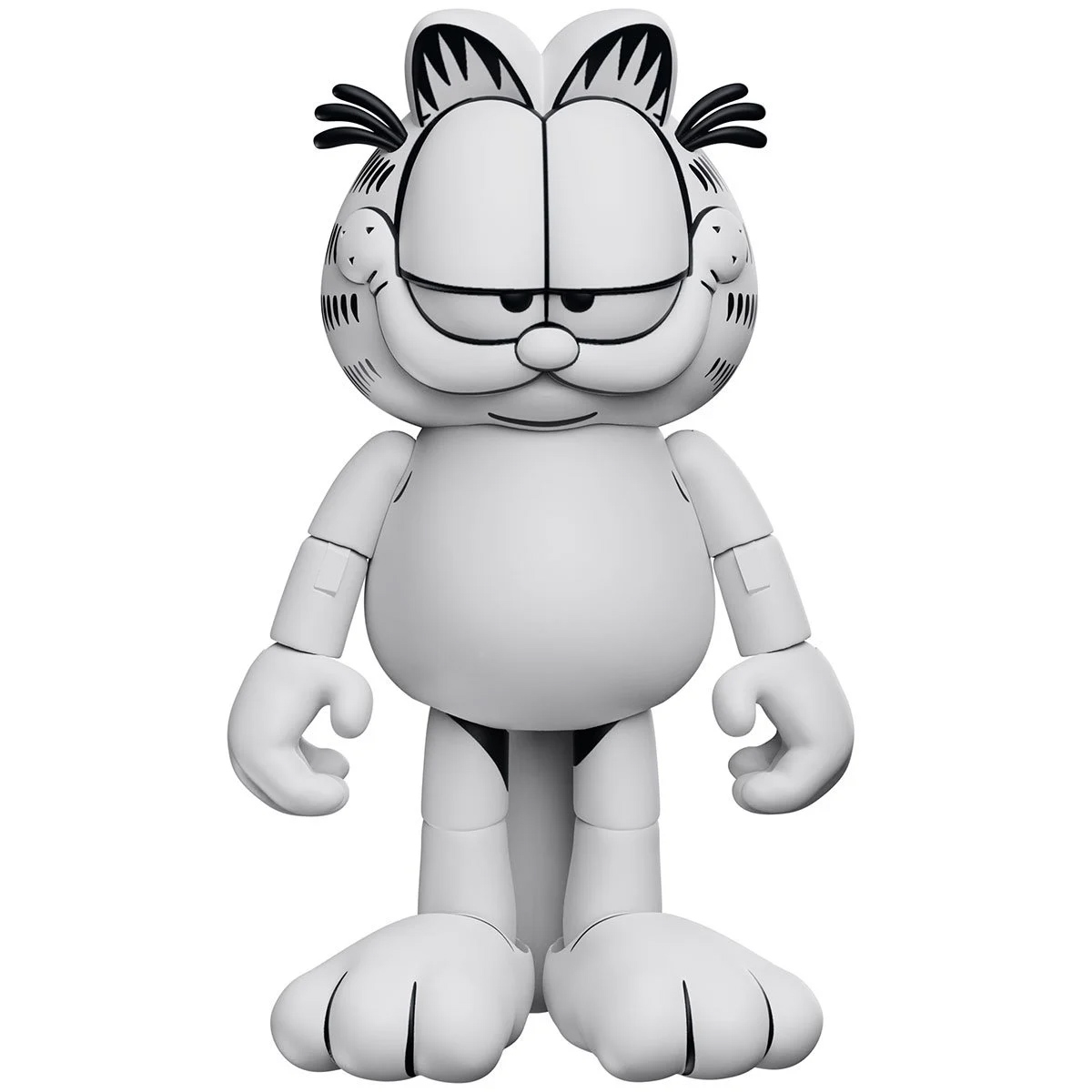 Action Figure Garfield das Tiras em Quadrinhos em Preto e Branco