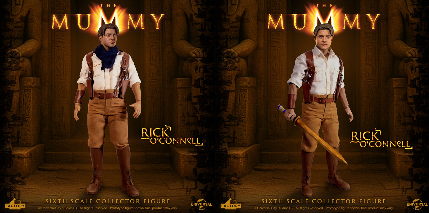 Action Figure Rick O'Connell (Brendan Fraser) em A Múmia de 1999