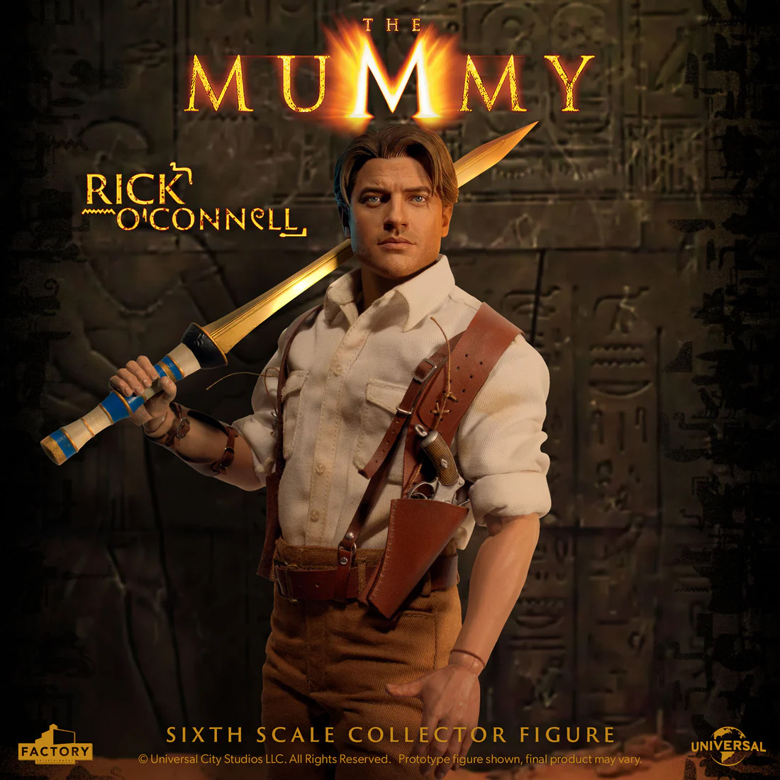 Action Figure Rick O'Connell (Brendan Fraser) em A Múmia de 1999