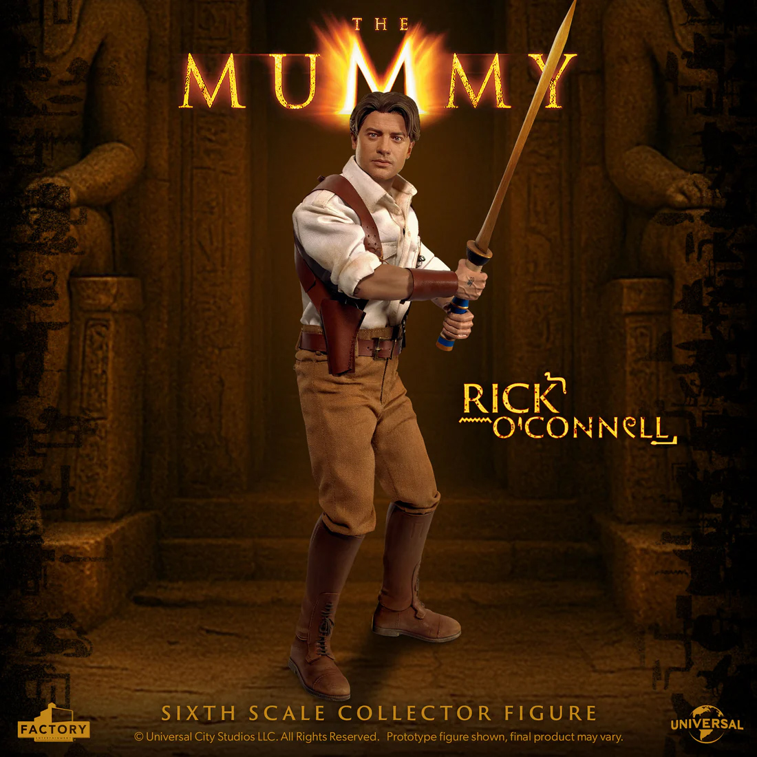 Action Figure Rick O'Connell (Brendan Fraser) em A Múmia de 1999