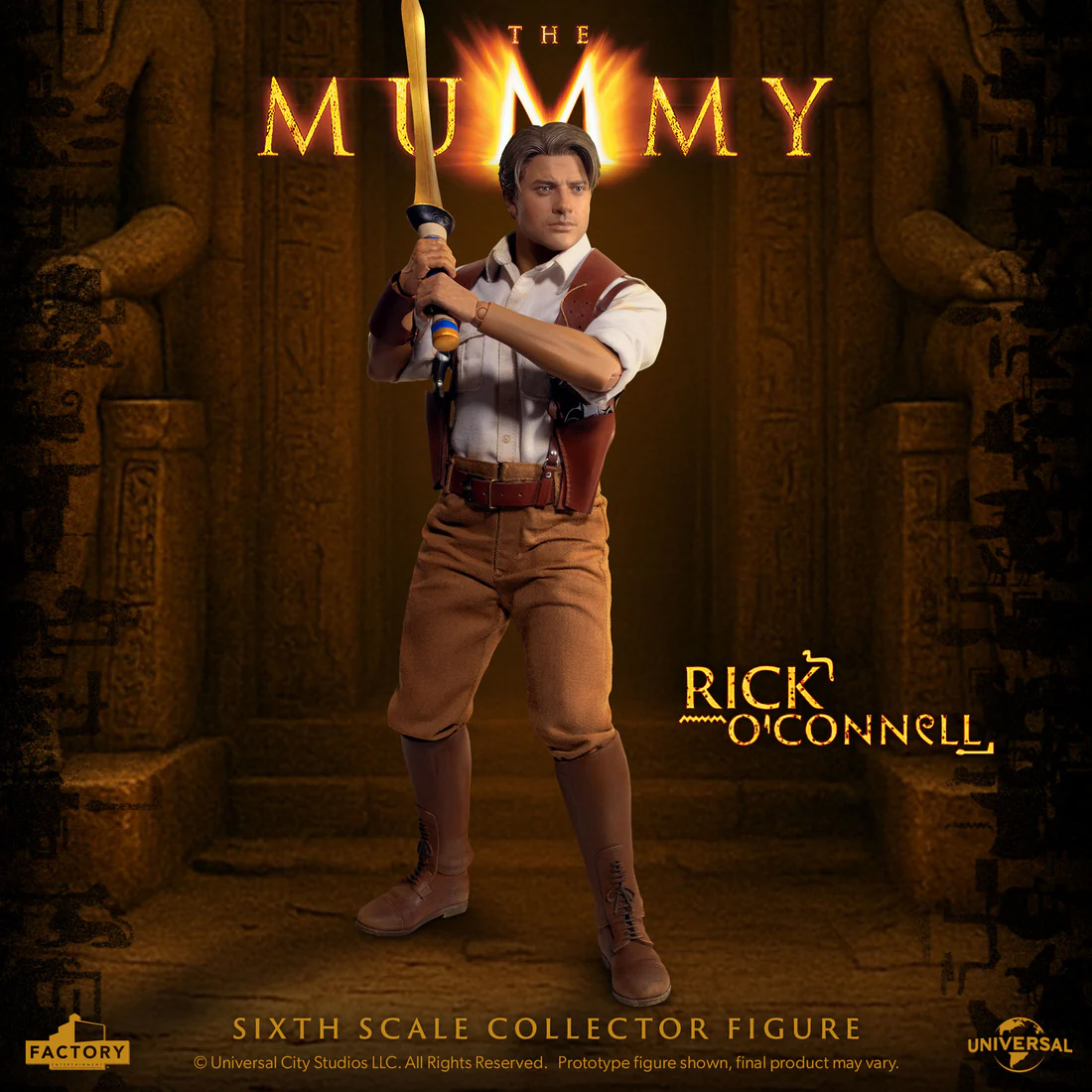 Action Figure Rick O'Connell (Brendan Fraser) em A Múmia de 1999