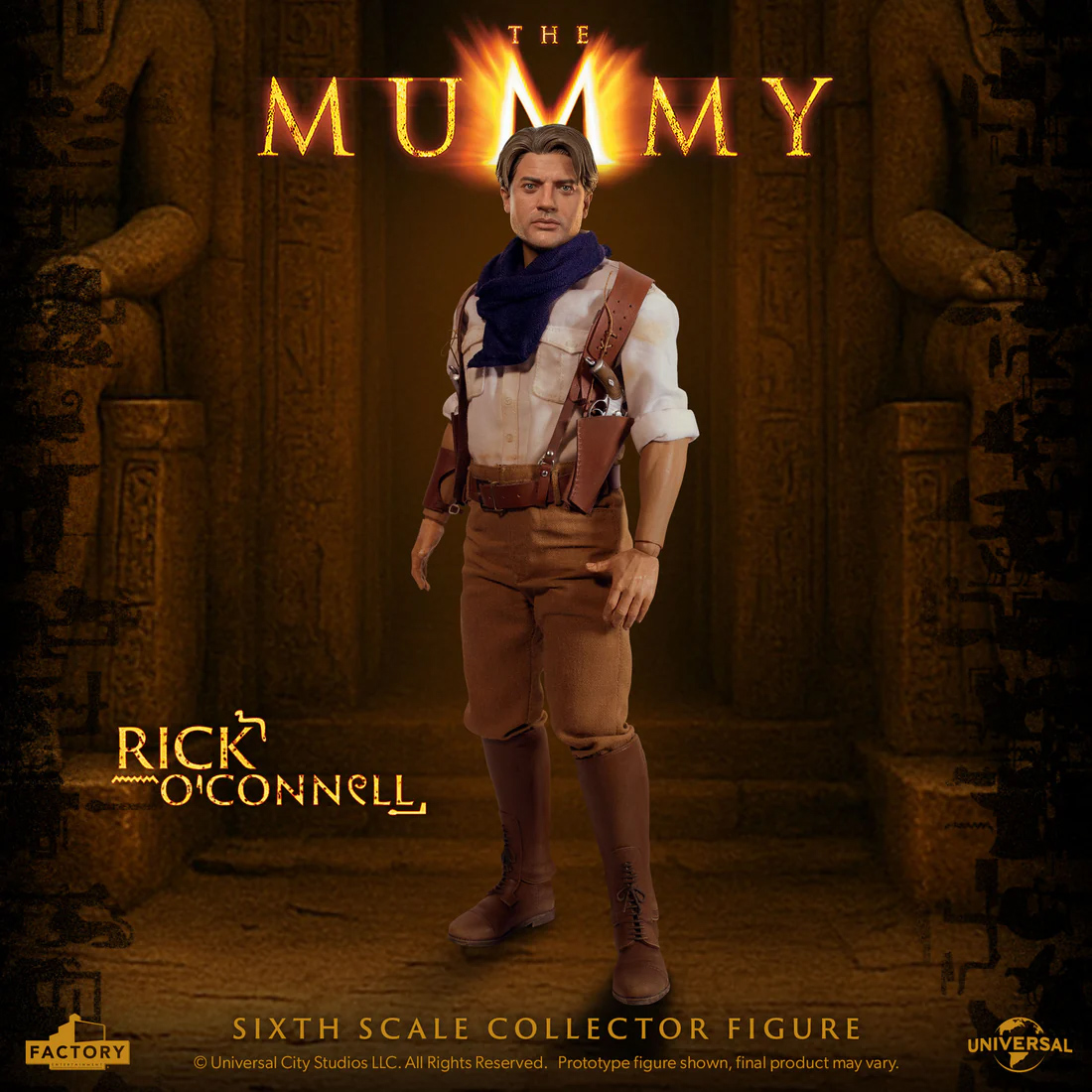 Action Figure Rick O'Connell (Brendan Fraser) em A Múmia de 1999