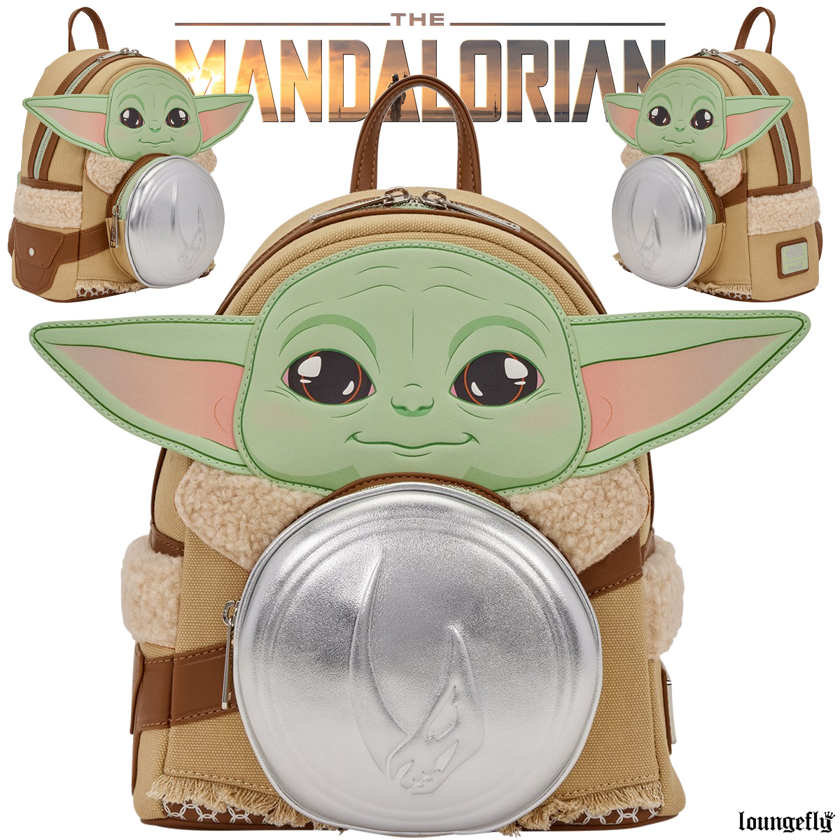 Mini-Mochila Grogu e Anzellan Star Wars: The Mandalorian