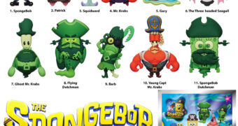Chaveiros Bob Esponja: Em Busca da Calça Quadrada 3D Figural Bag Clips