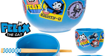 Tigela de Ramen Gato Félix (Felix the Cat) com Hashis