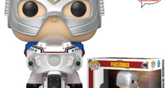 Boneco Pop! Rides Peacemaker na Moto Peacecycle