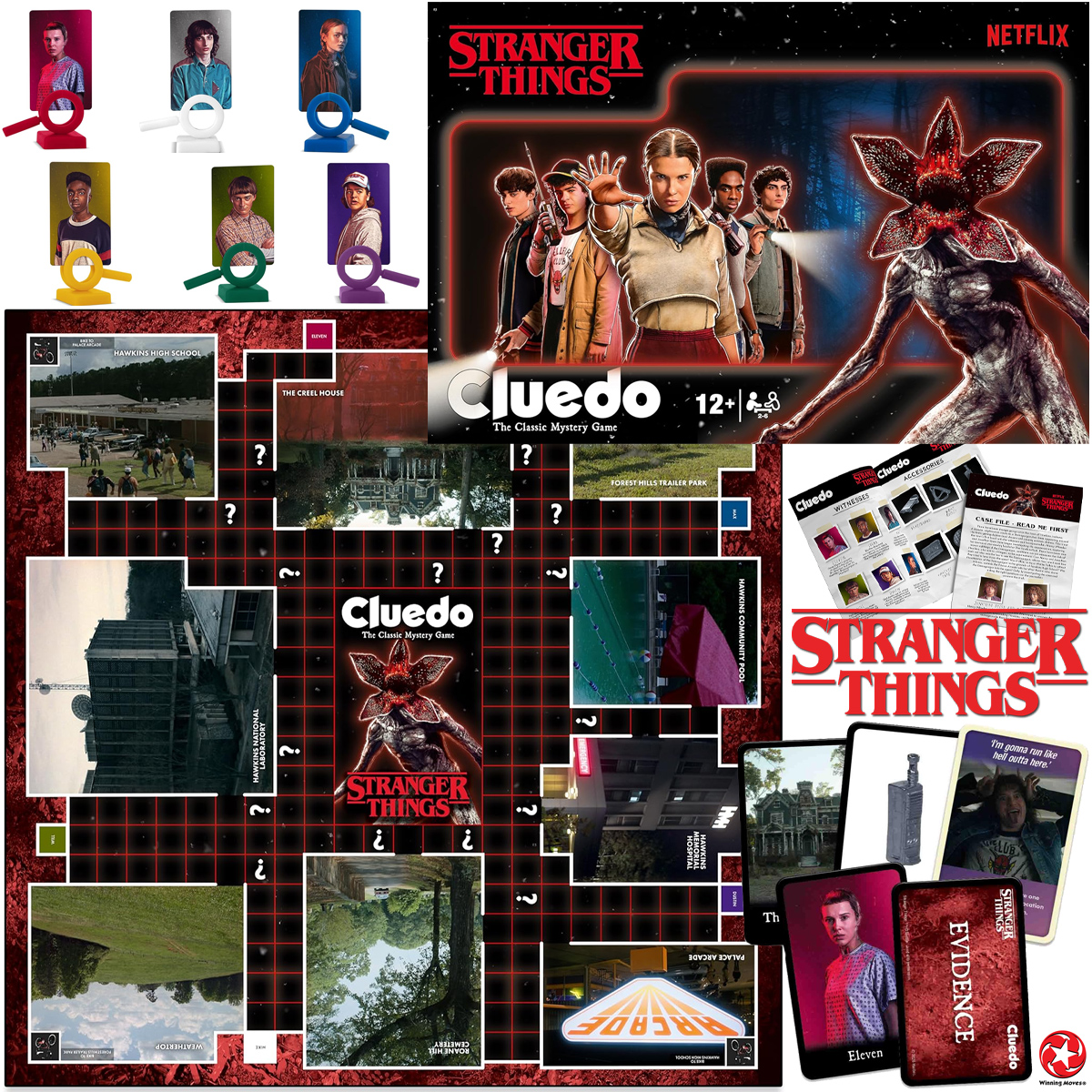 Jogo de Tabuleiro Detetive Stranger Things Cluedo