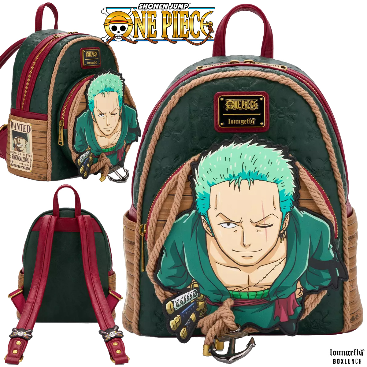 Mini-Mochila One Piece: Roronoa Zoro