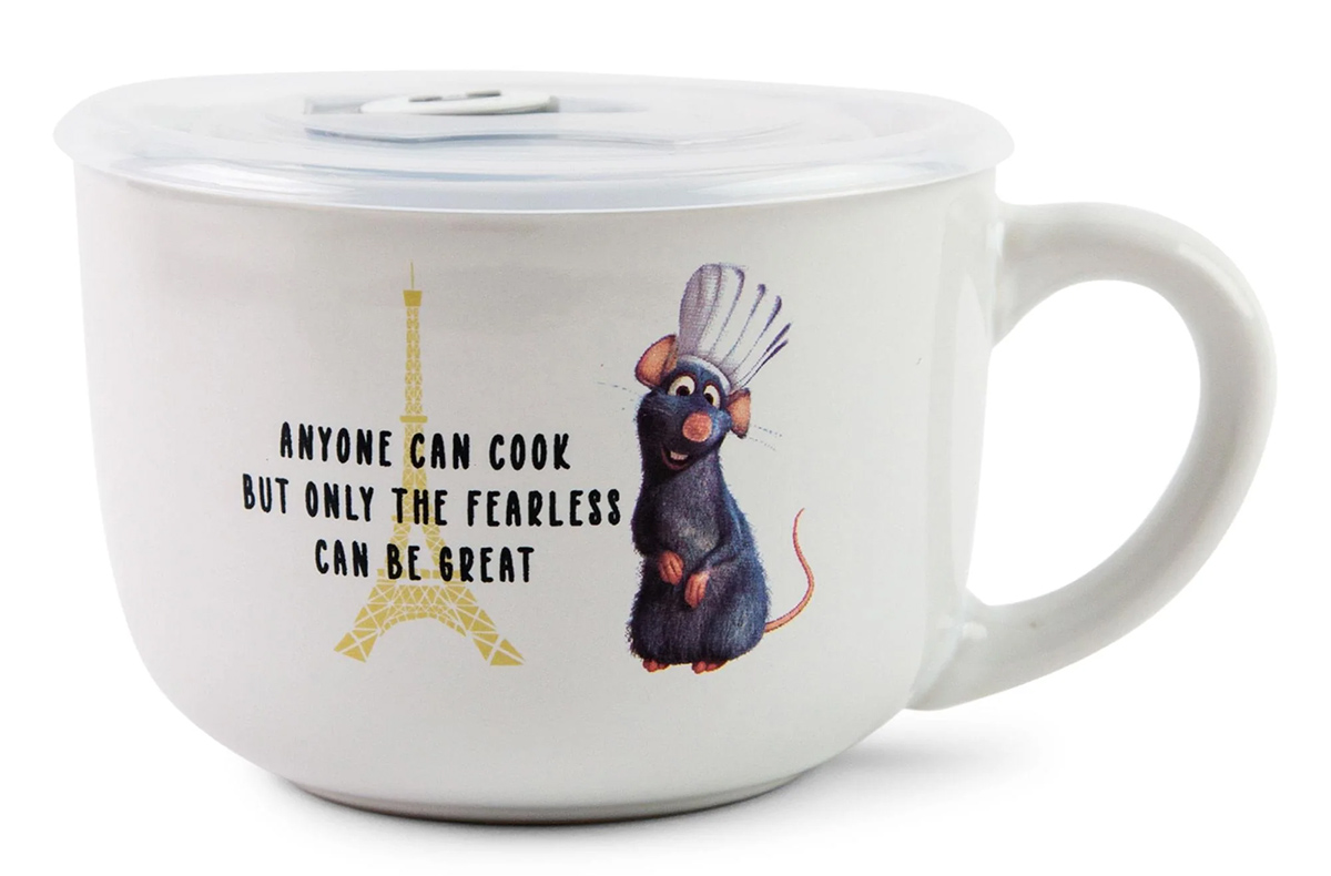 Caneca de Sopa com o Chef Remy de Ratatouille (Pixar)