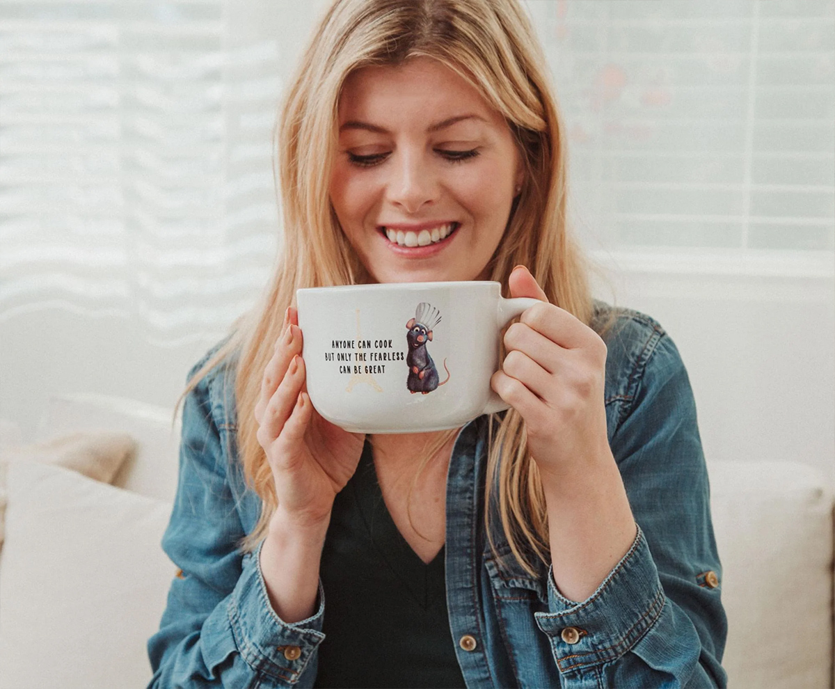 Caneca de Sopa com o Chef Remy de Ratatouille (Pixar)