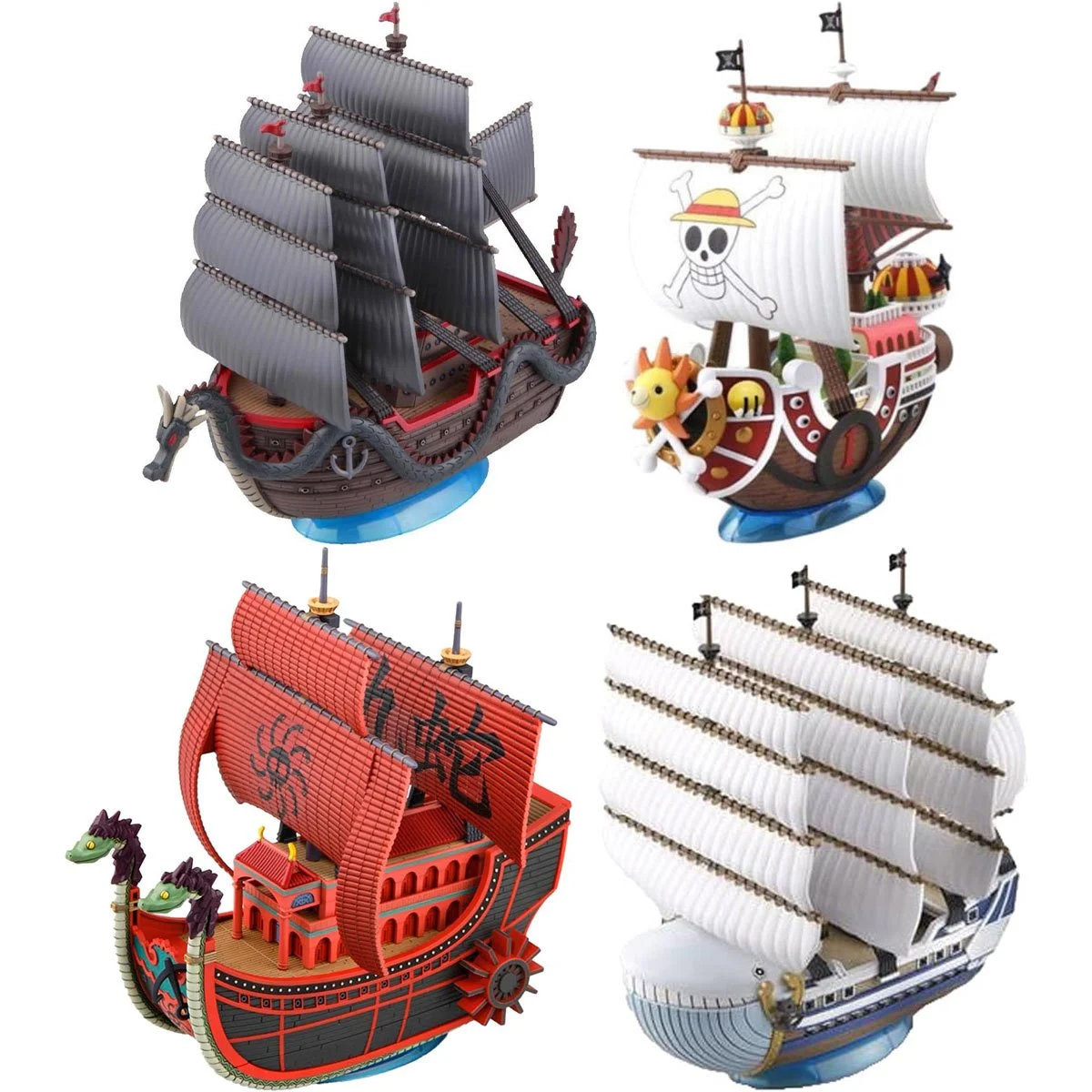 Navios Piratas One Piece “Grand Ship Collection Model Kits” (Bandai)