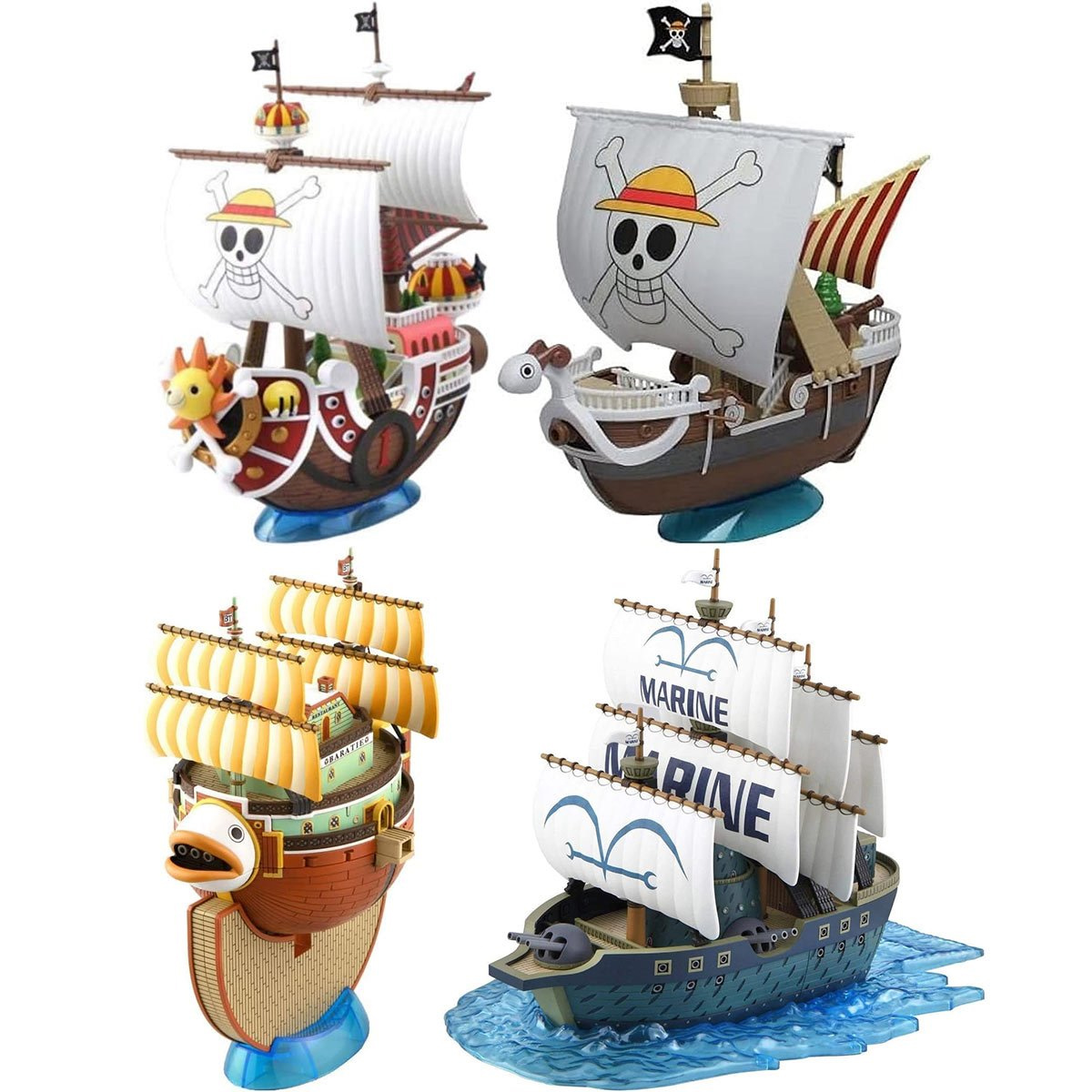 Navios Piratas One Piece “Grand Ship Collection Model Kits” (Bandai)