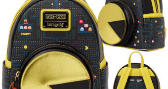 Mini-Mochila Pac-Man Fosforescente com Fantasmas e Cerejas