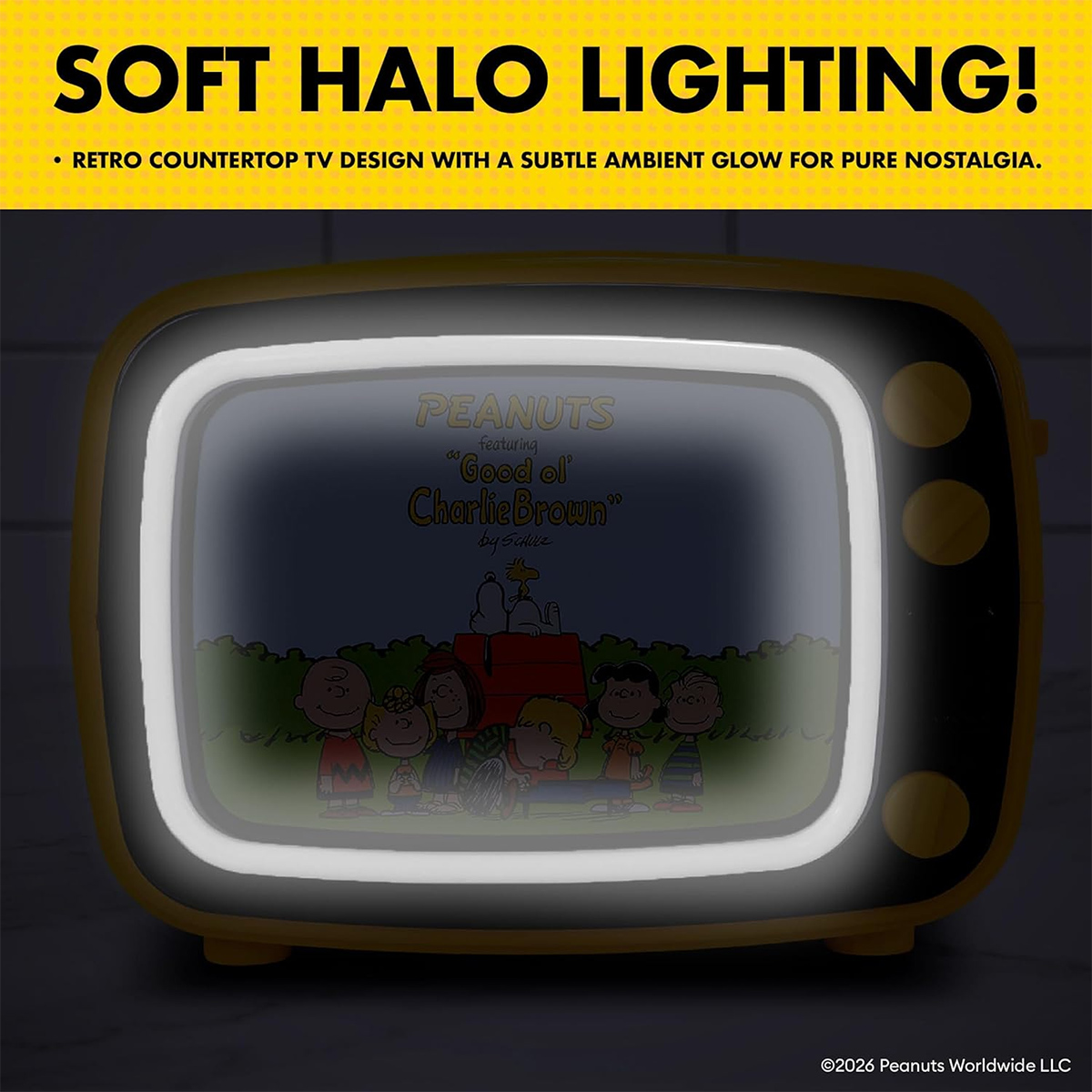 Torradeira Snoopy Peanuts com Forma de TV Retrô