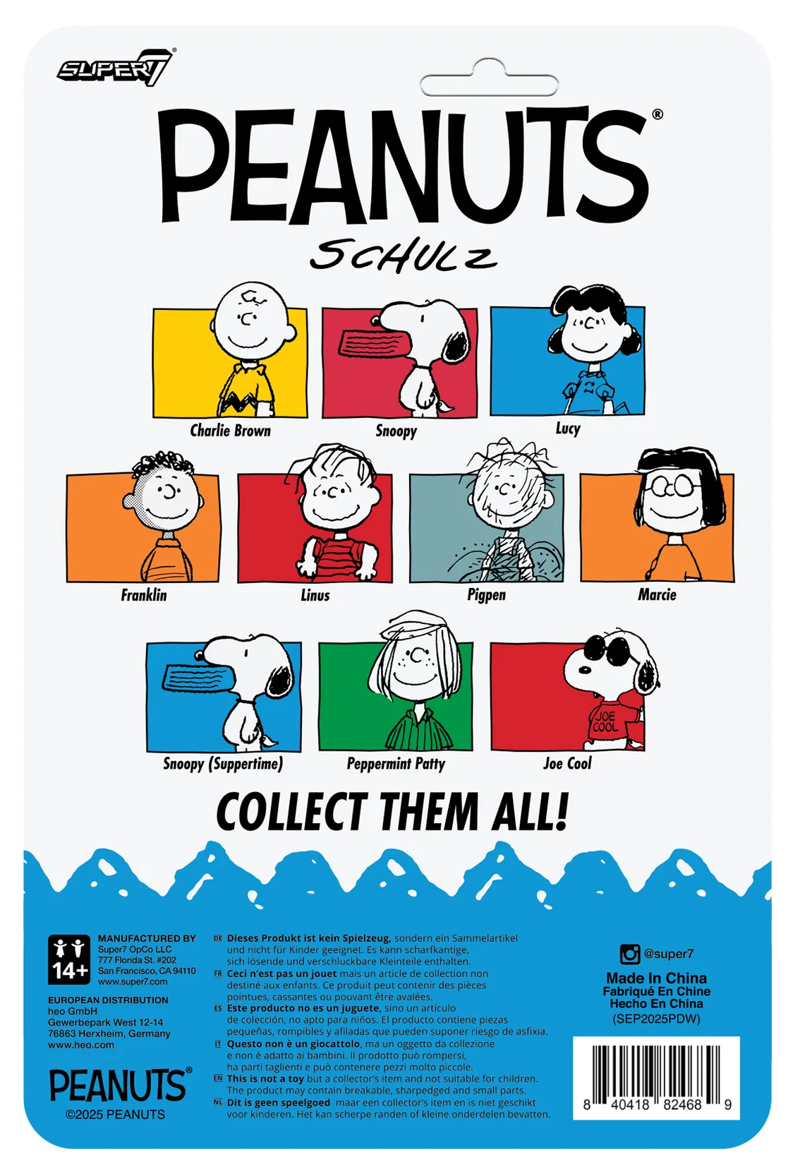Action Figures Peanuts ReAction Série 9